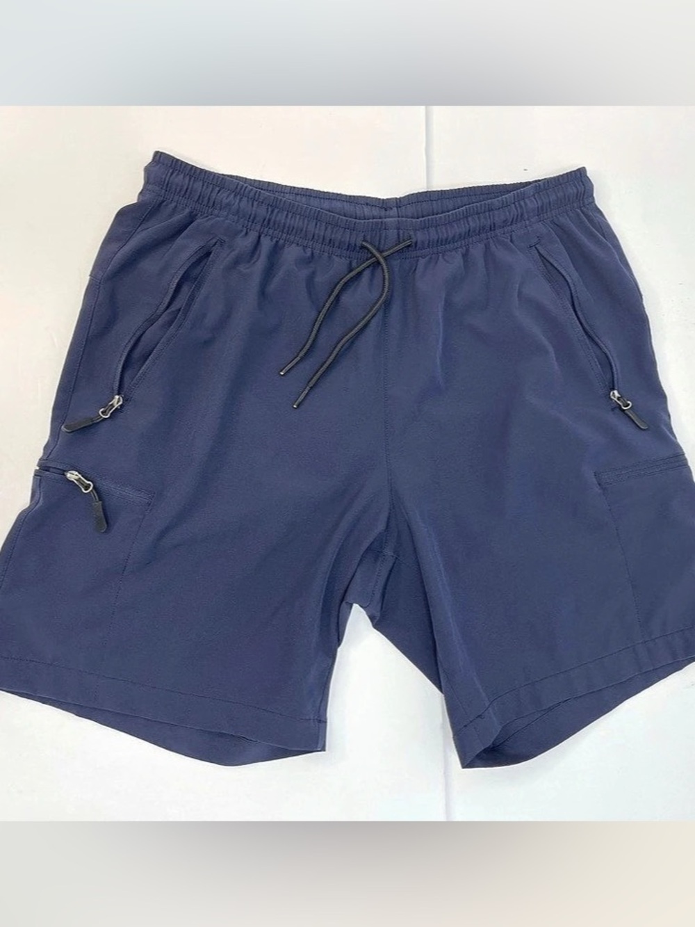 SANTINY Athletic Shorts in Blue Size Large Like New